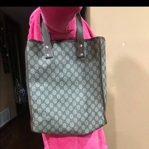 Gucci brown tote bag
